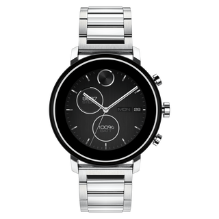 Movado Movado Connect 2.0 stainless steel smart watch with silver