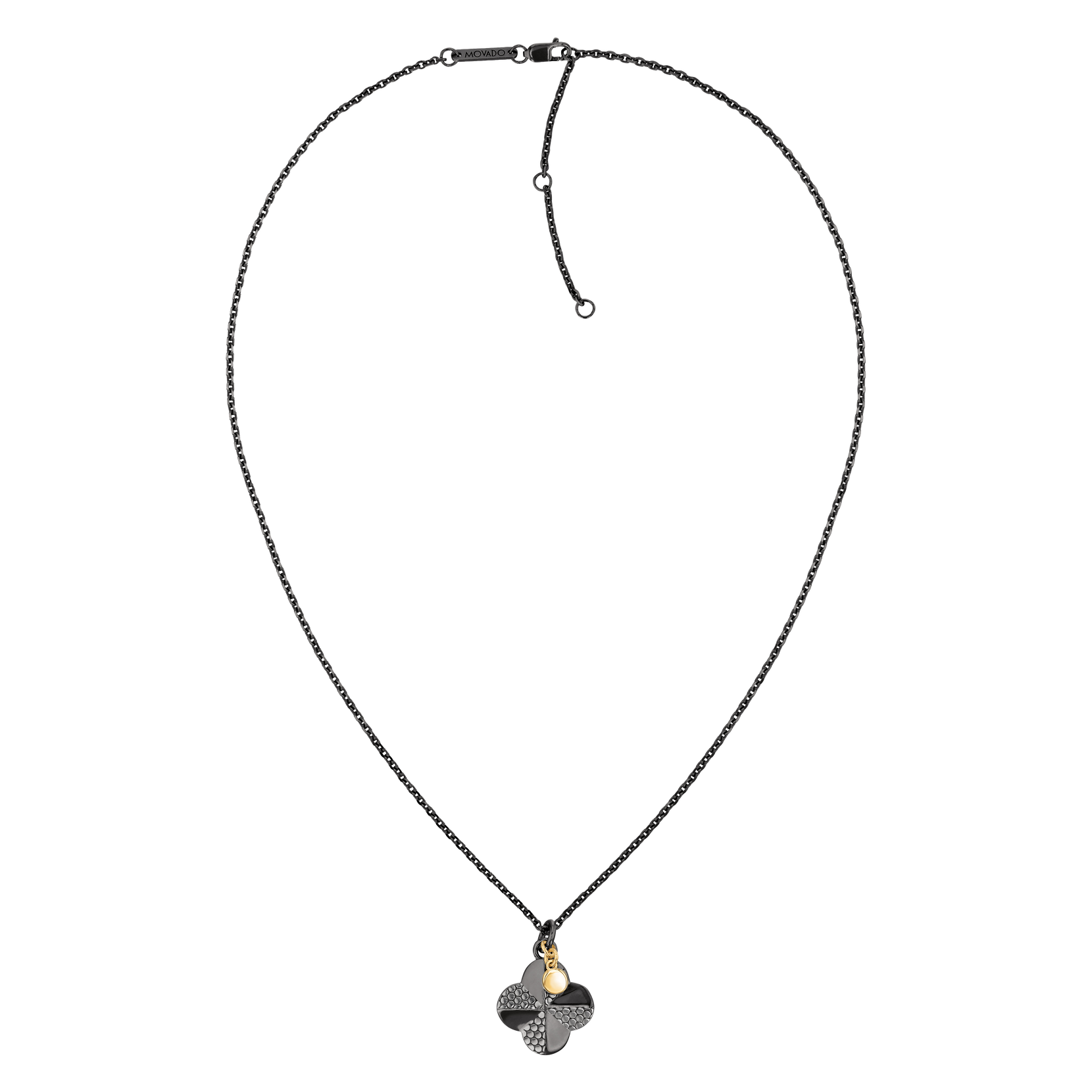Movado black heart necklace hot sale