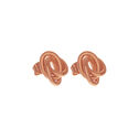 Forget Me Knot Earrings Rose Gold