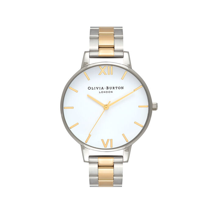 Silver & Gold Women's Watch, 38mm