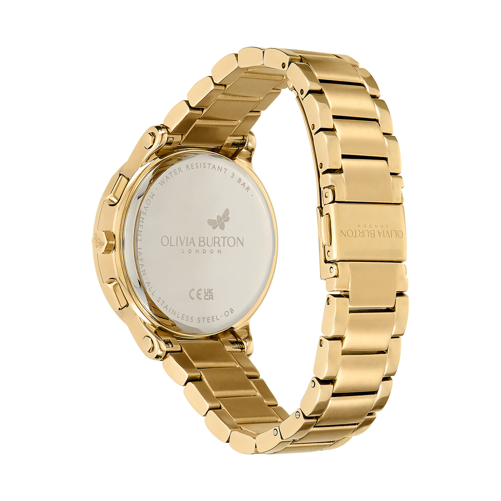Sports Luxe 38mm Multi Function Champagne Gold Bracelet Watch Olivia Burton London