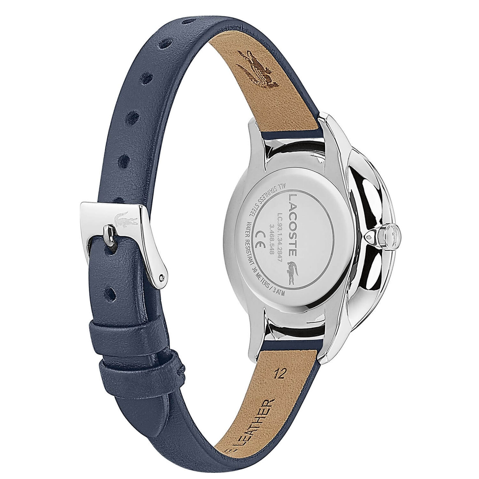 Lacoste Ladies Cannes Blue Leather Watch