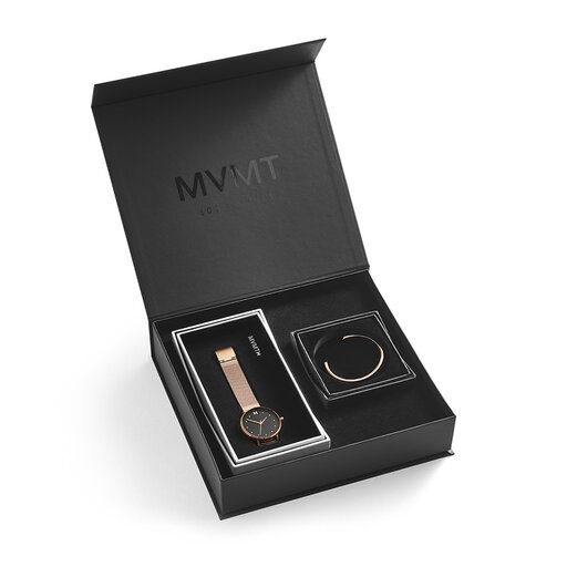 Rose Box Women's Watch & Bracelet Gift Set, 36mm