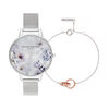 Sunlight Florals Women's Watch & Bracelet Gift Set, 38mm