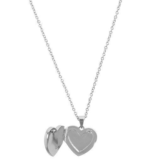 Silver North Star Locket Necklace