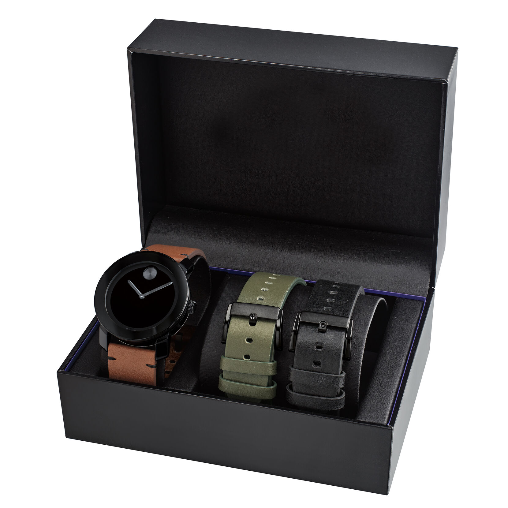 Movado Trend Watch & Interchangeable Strap Gift Set, 42MM
