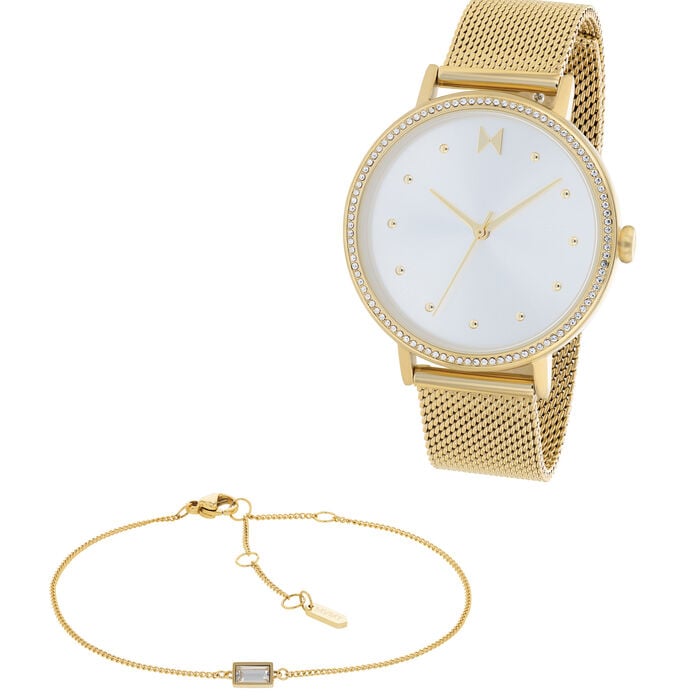 Women's Watch & Bracelet Gift Set, 36mm