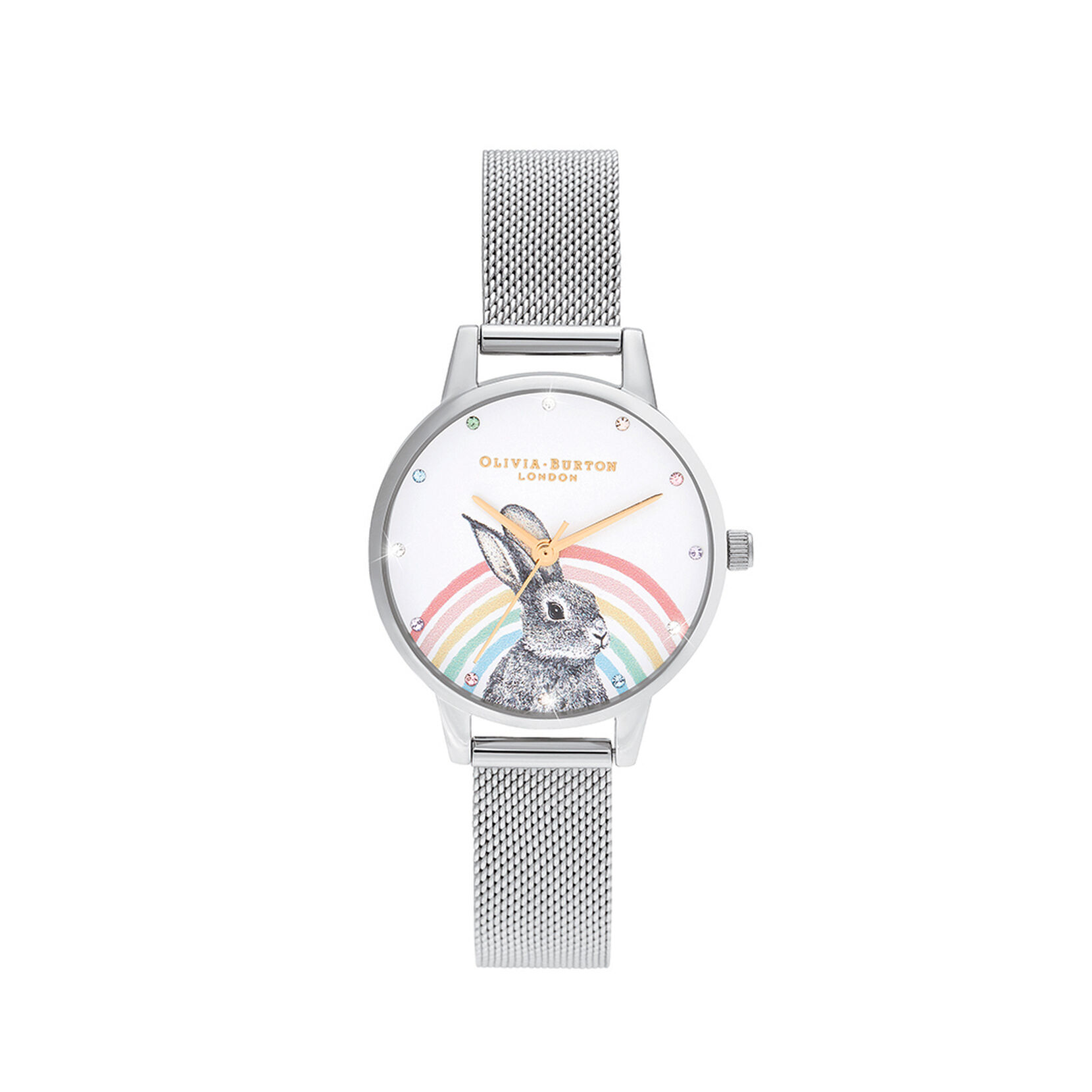 Illustrated Animals Rainbow Bunny Women' Watch, 30mm