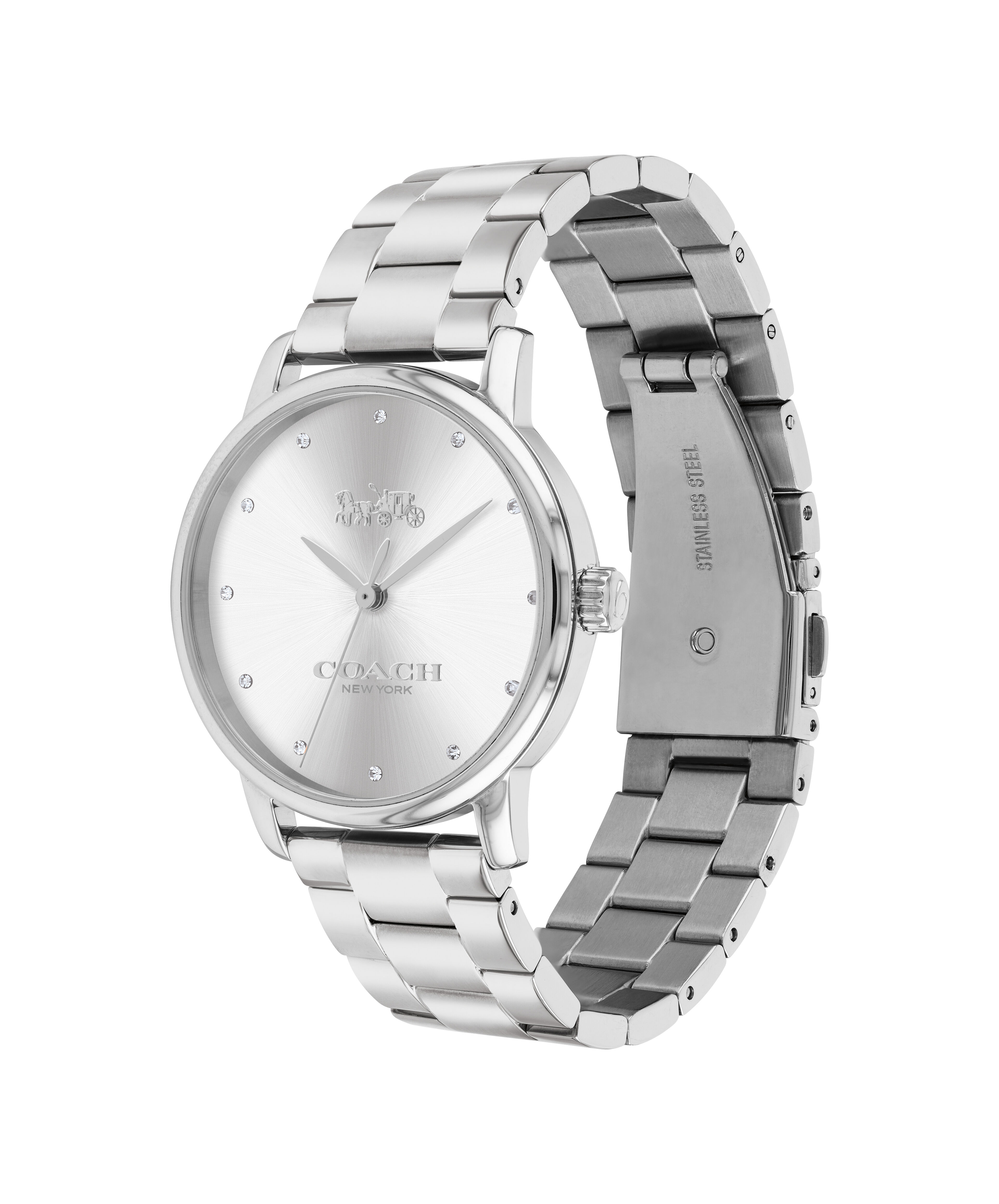 Coach women's stainless steel watch cheap