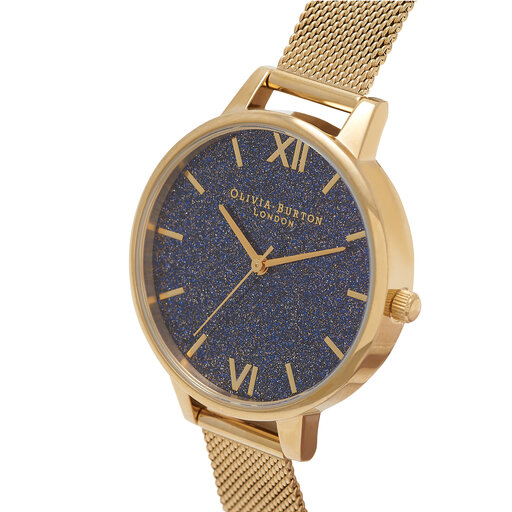 Navy & Gold Women's Watch, 34mm