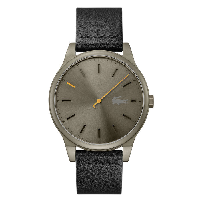 Lacoste | Movado Company Store|Kyoto 43 mm black leather strap watch