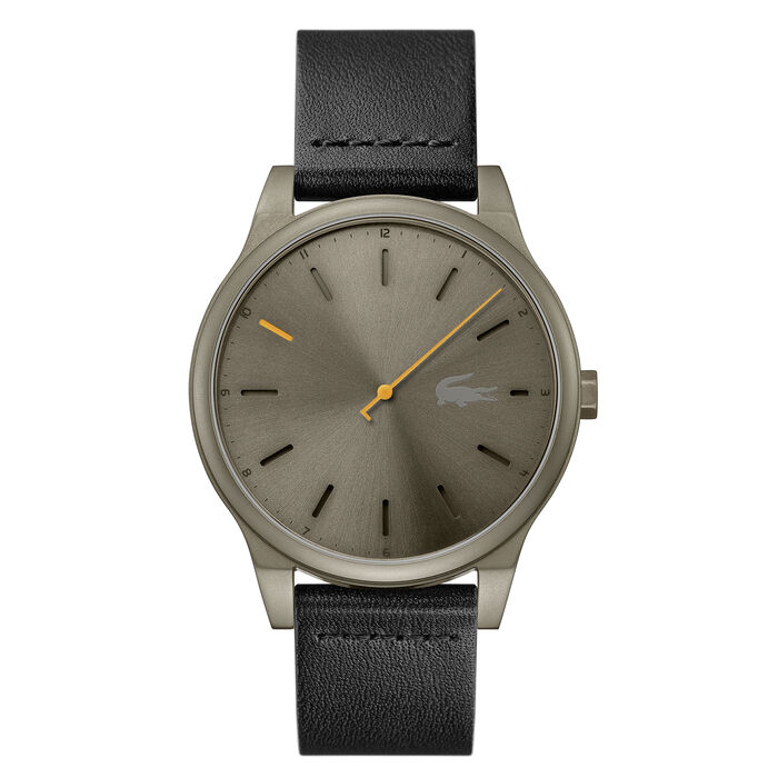 pie pad dræbe Lacoste | Movado Company Store|Kyoto Men's 43 mm black leather strap watch