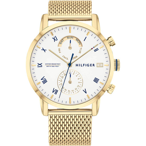 Men's Gold Plated Watch, 44mm