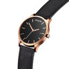 Rose Gold Black Men's Watch, 45mm