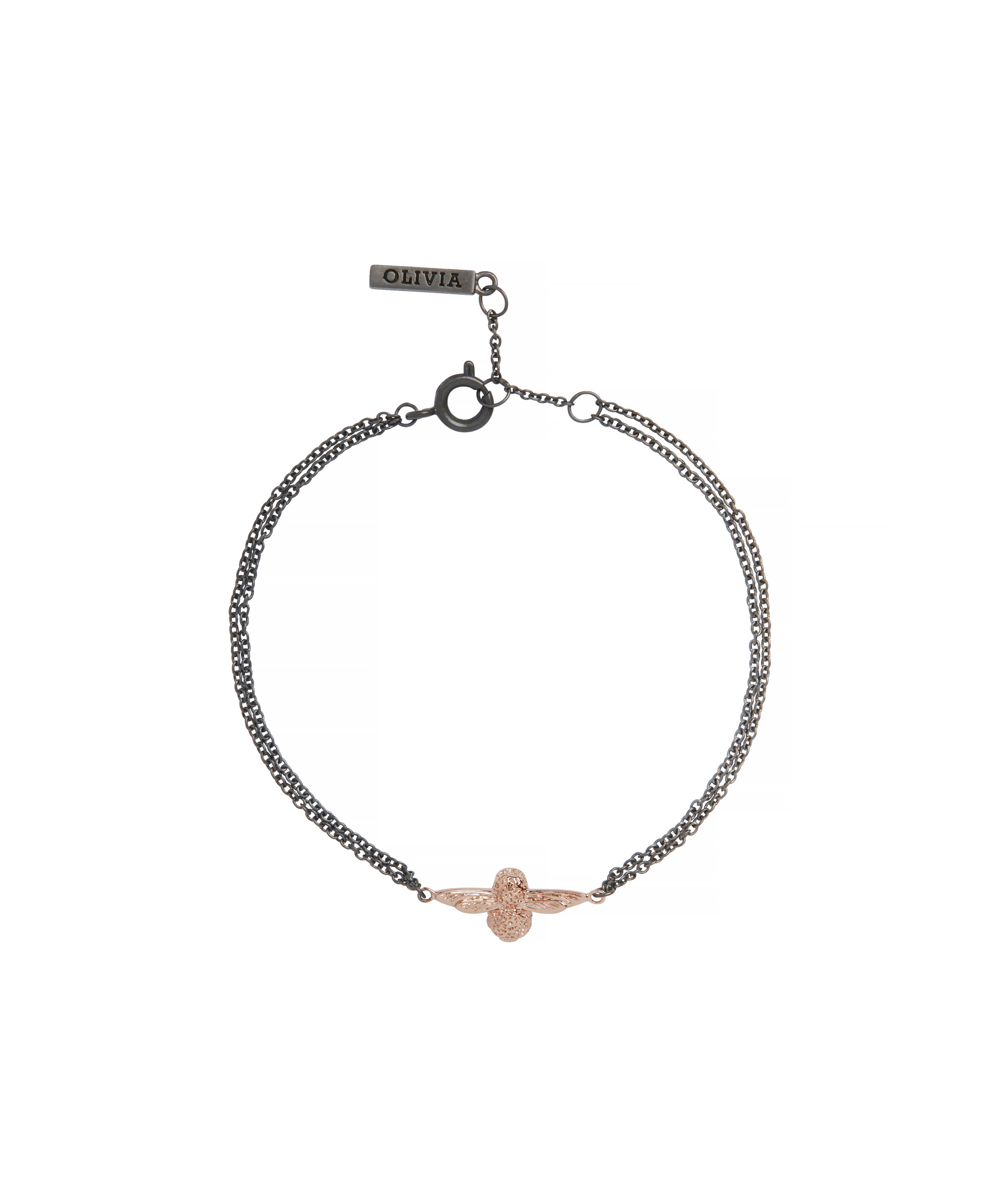 Olivia Burton Movado Company Store 3D Bee Twilight Chain Bracelet