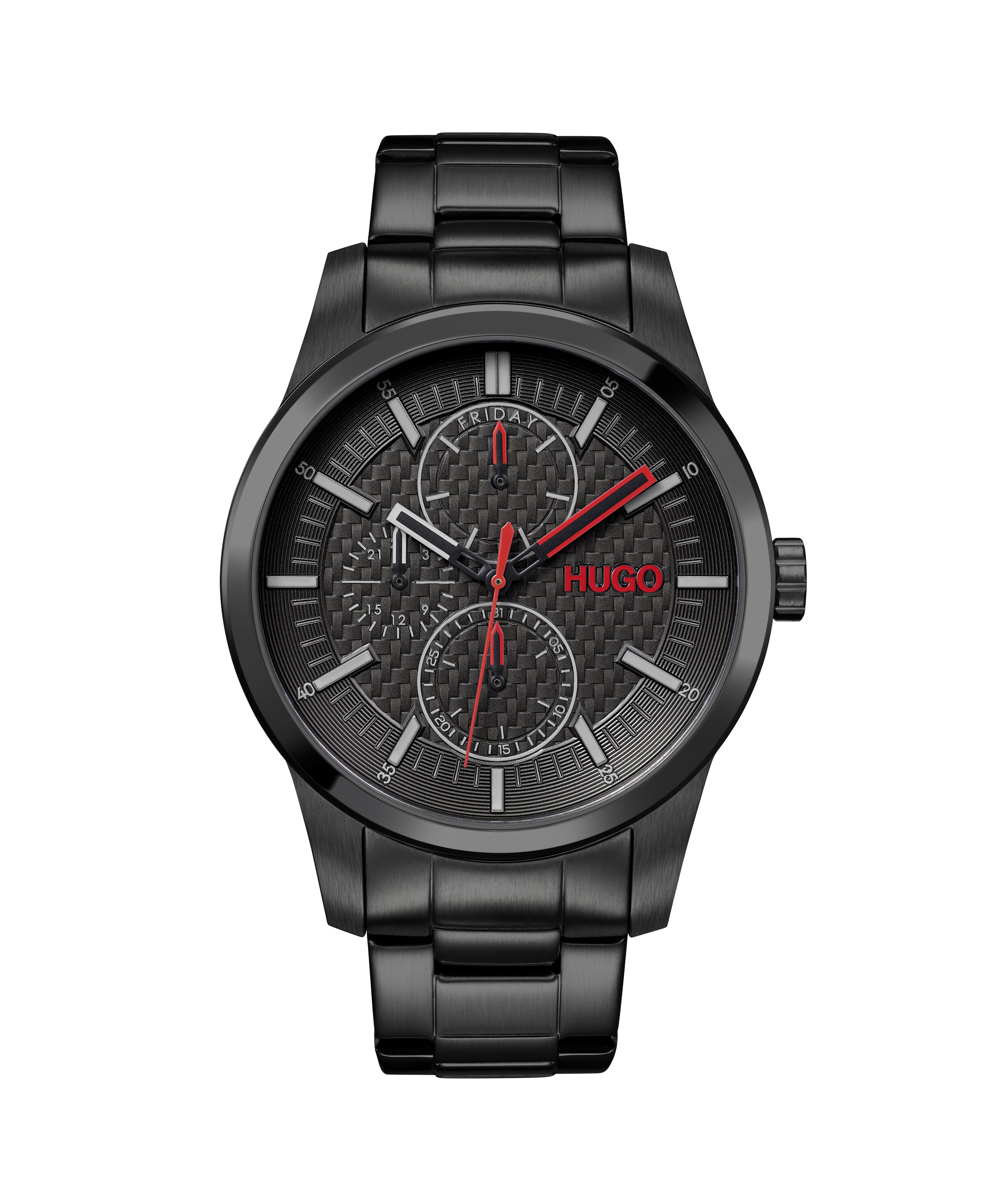 Hugo black watch best sale