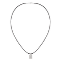 Micro Tag on Cord Men's Necklace