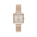 Olivia Burton 3D Bee Square Dial Women's Watch, 22mm