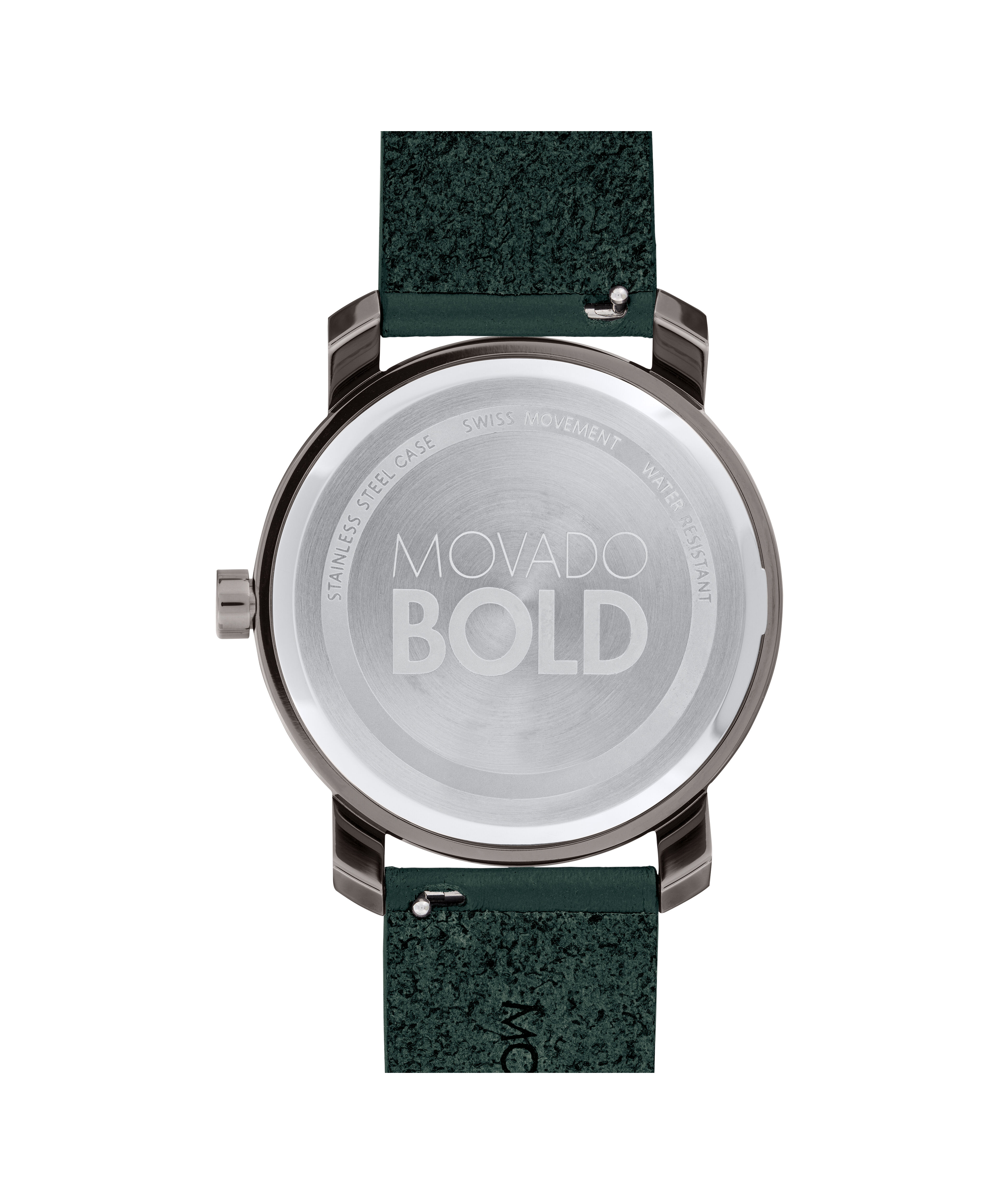 Movado Bold 3600570 Grey Dial Green Leather Band Men's Watch＿並行