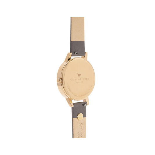 Olivia Burton Enchanted Garden London Grey & Gold Watch