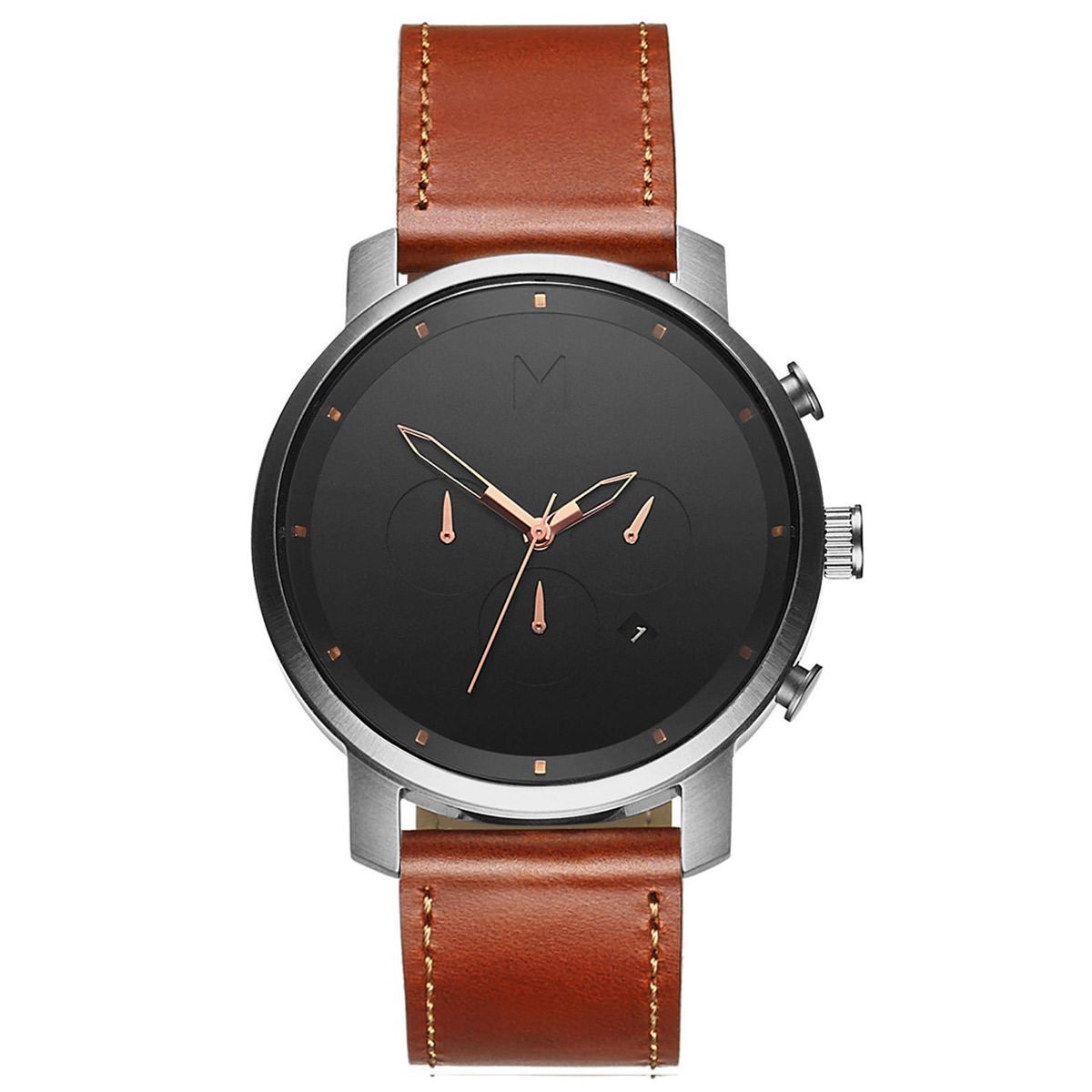OUR CHRONO WATCHES COME IN A LARGE 45MM CASE OR A MORE COMPACT