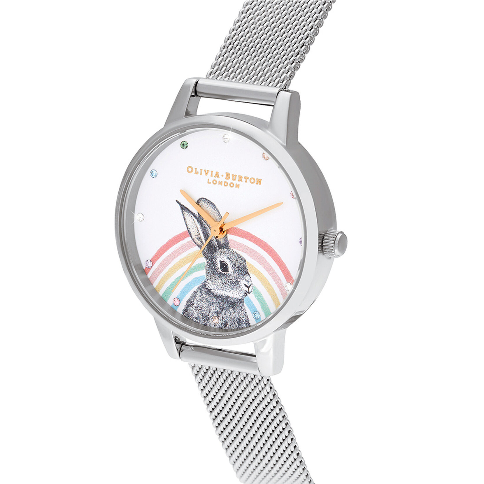 Illustrated Animals Rainbow Bunny Women' Watch, 30mm
