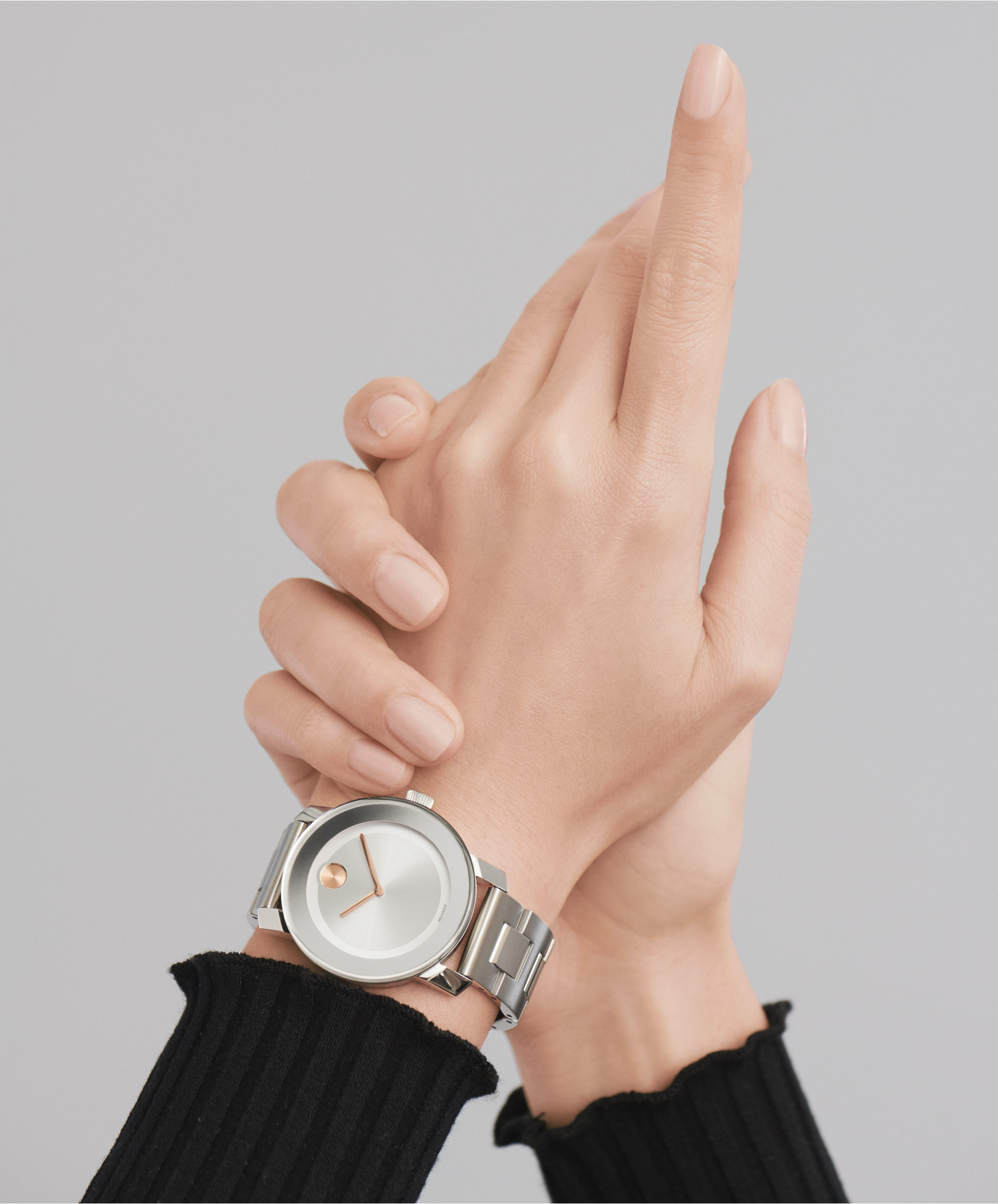 Movado bold women's silver watch online