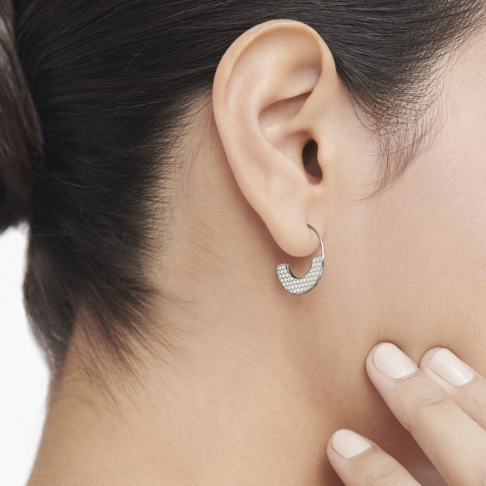 Textured Hoop Women's Earrings