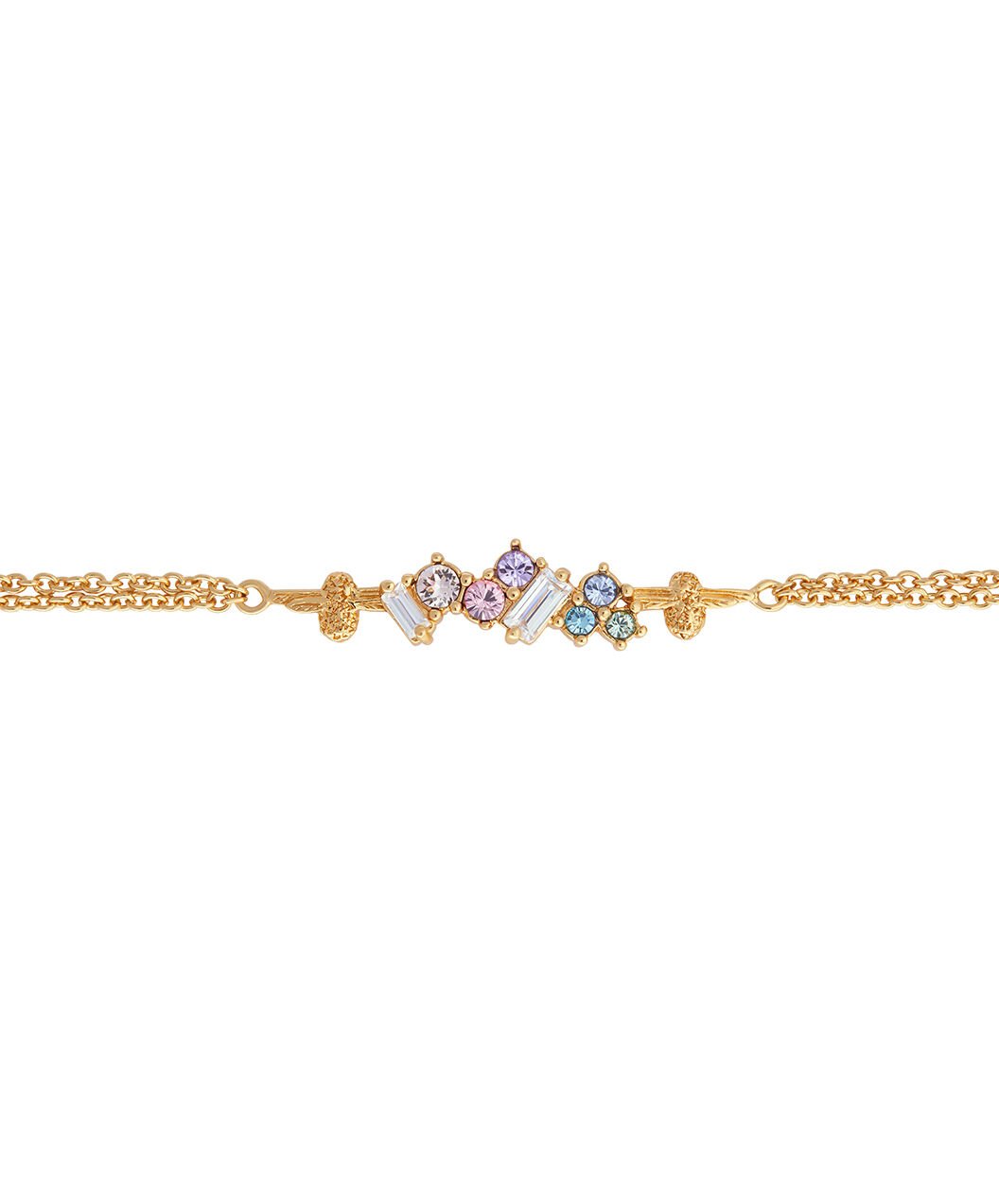 Olivia Burton Movado Company Store Rainbow Bee Chain Bracelet Gold