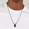 Micro Tag on Cord Men's Necklace