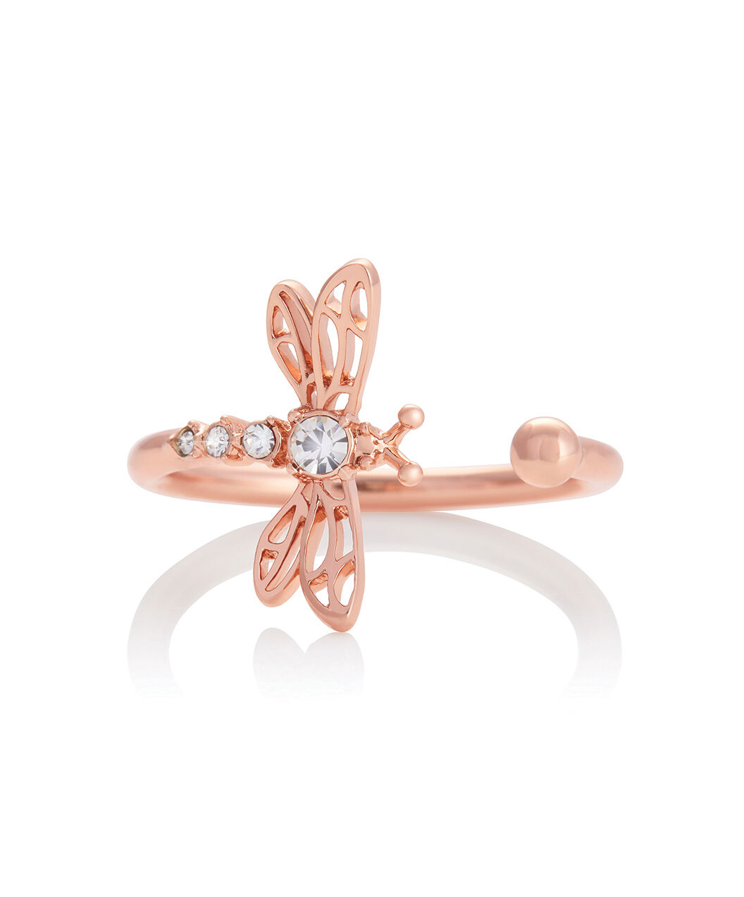 Dancing Dragonfly Dancing Dragonfly Ring Rose Gold Olivia Burton London