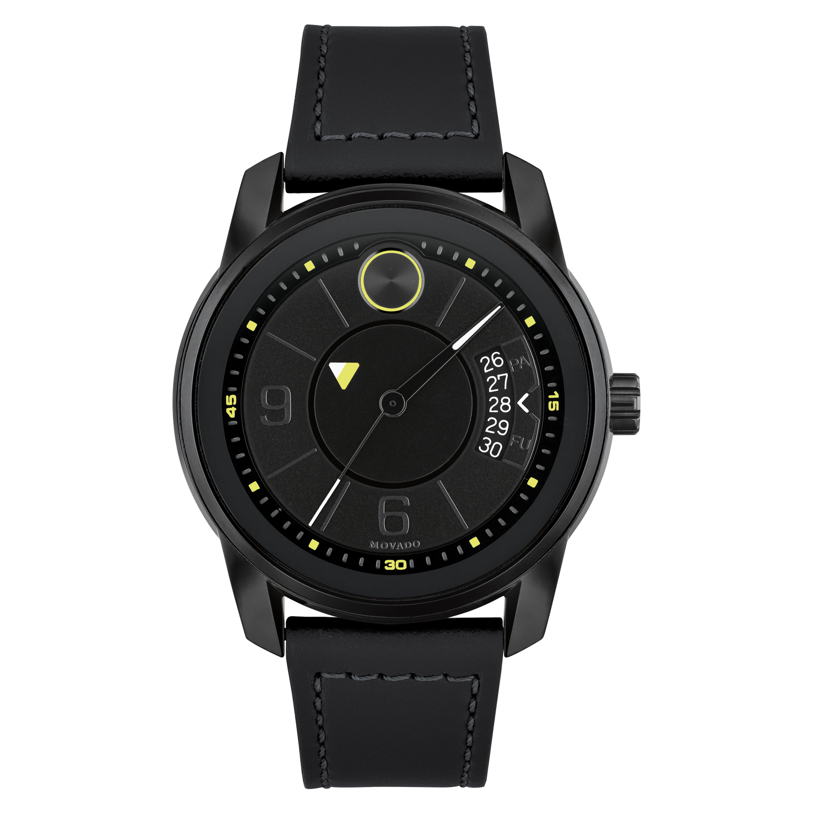 All black movado watch men's new arrivals
