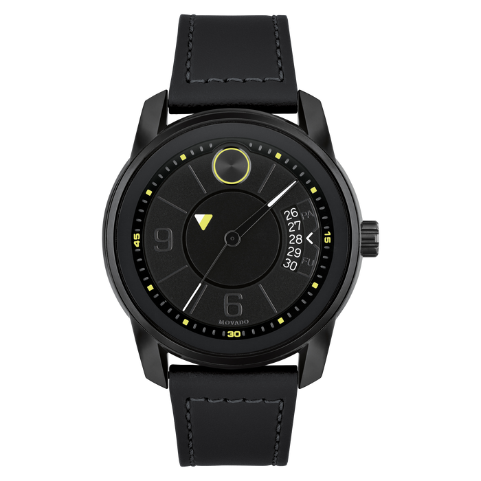 Movado bold all black hot sale