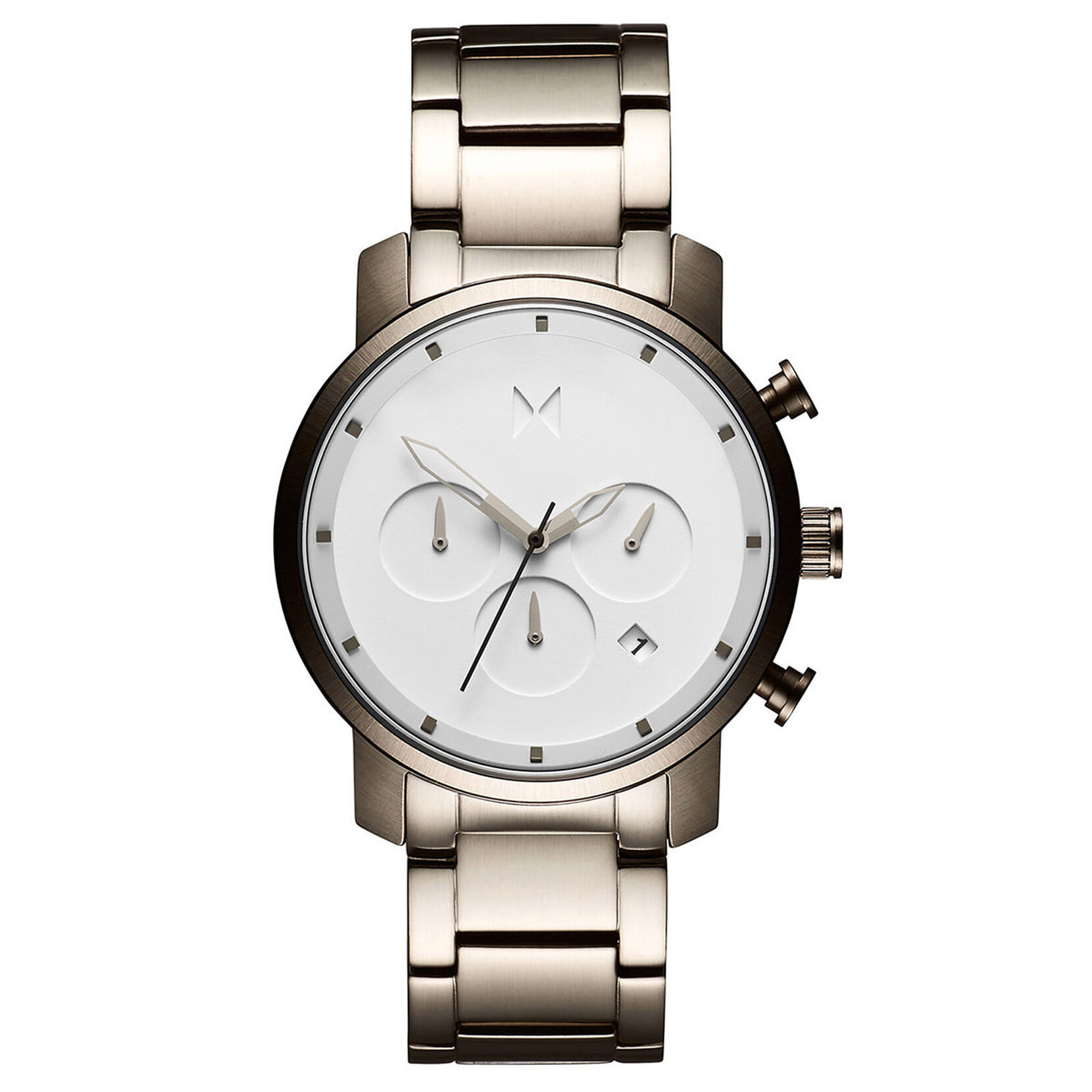 MVMT Chrono White Titanium Men's Watch, 40mm