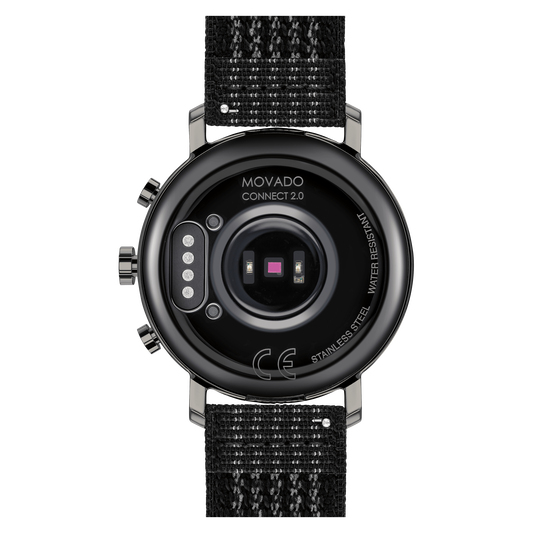 movado connect black