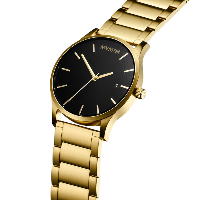 Black Gold Men's Watch, 45mm