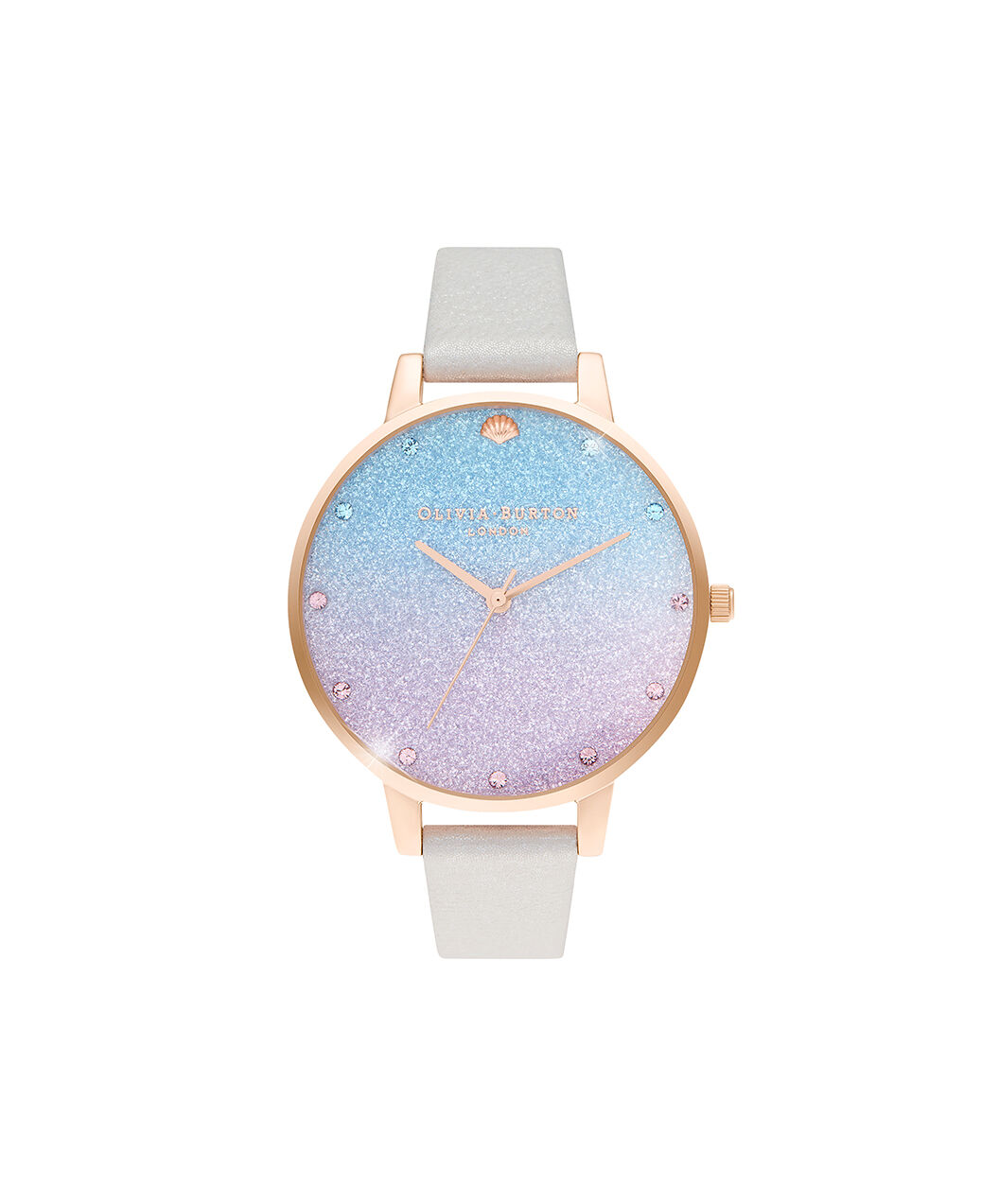 Glitter Ombre Demi Dial Shimmer Pearl & Rose Gold Watch