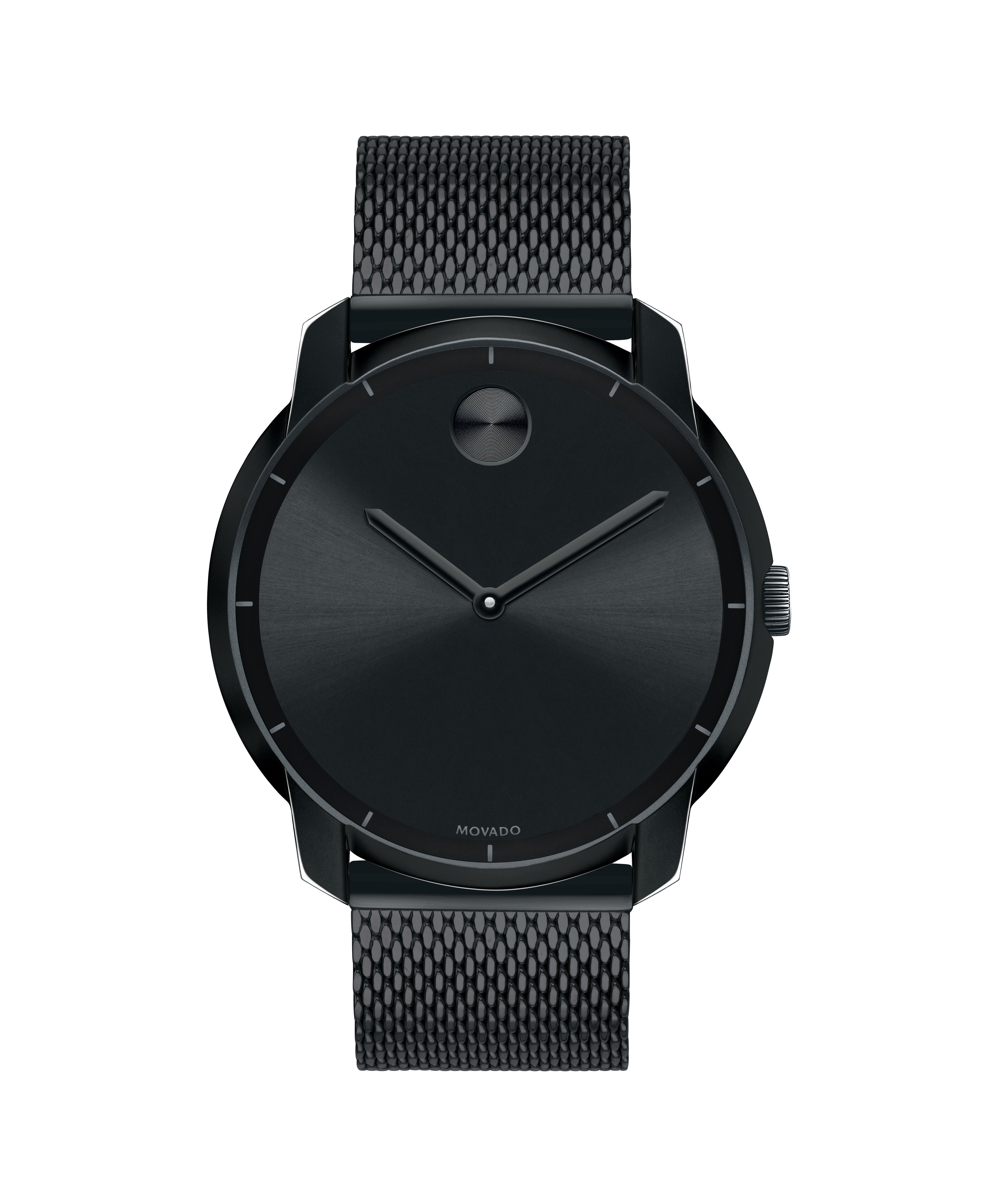 All black movado watch men's shop