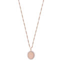 Rose Gold Pearl Pendant Necklace