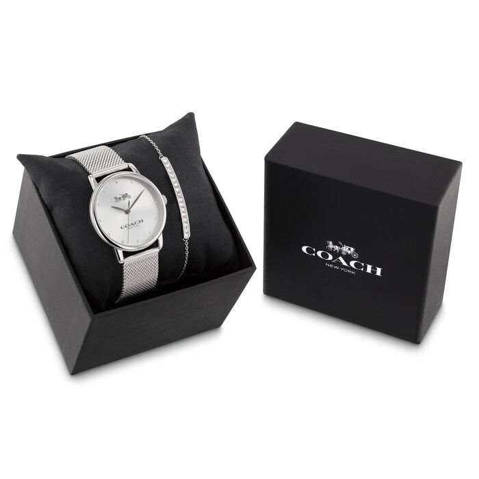 Coach Grand Watch Gift Set in Silver | Movado Company Store