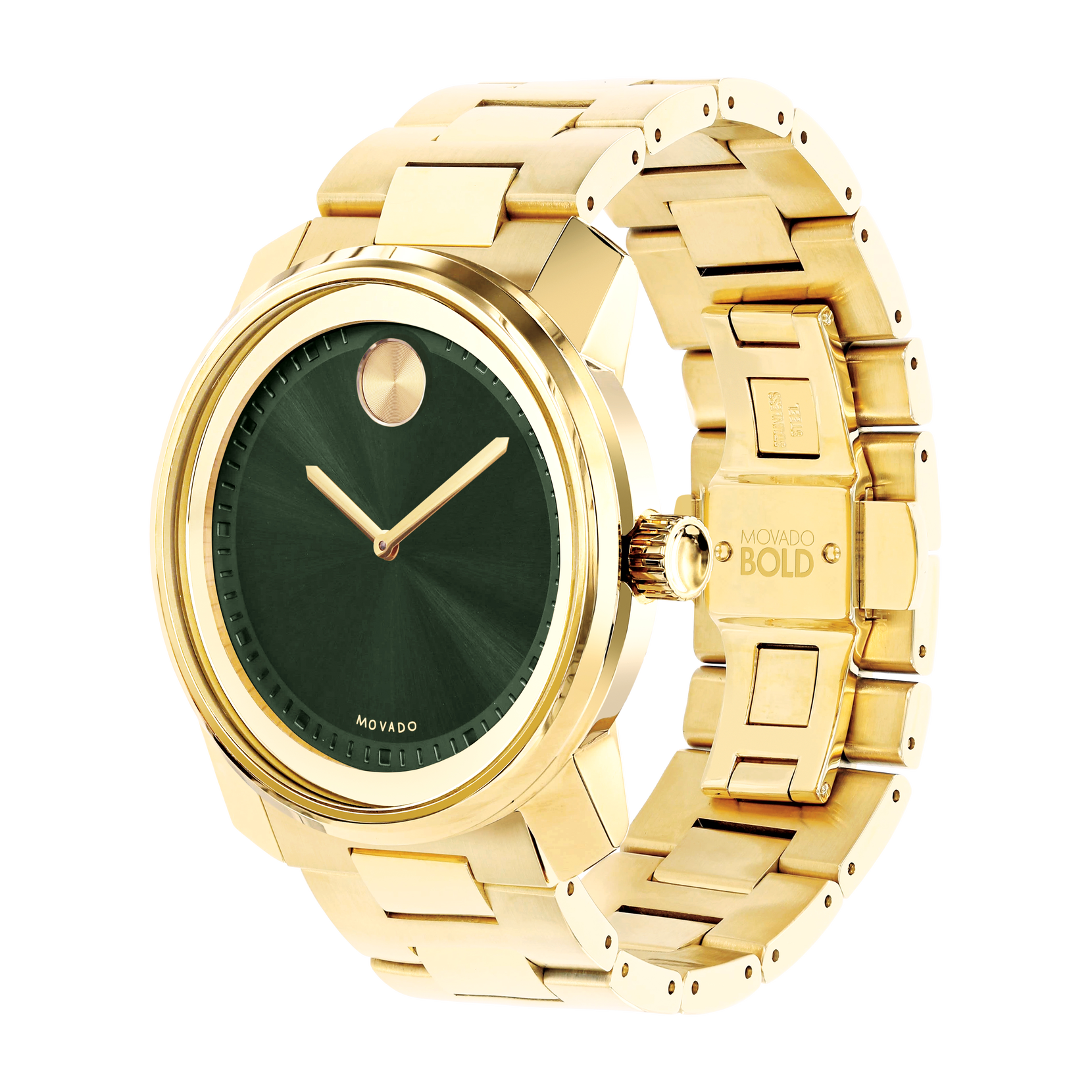 Green face movado best sale watch