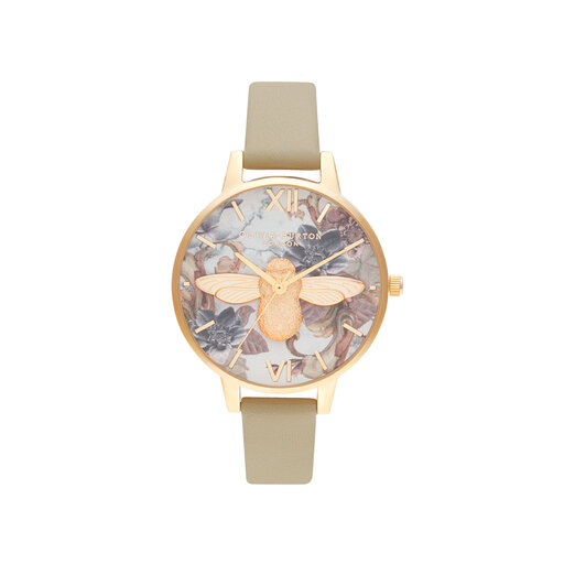 Olivia Burton Marble Florals Women's Watch, 34mm