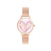 30mm Silver & Rose Gold Mesh Watch