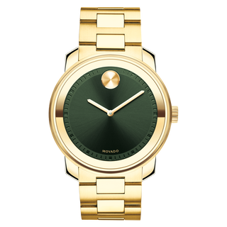 Movado Movado Trend gold watch with green dial and gold bracelet
