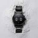 Blacktop Ceramic Men's Watch, 47mm