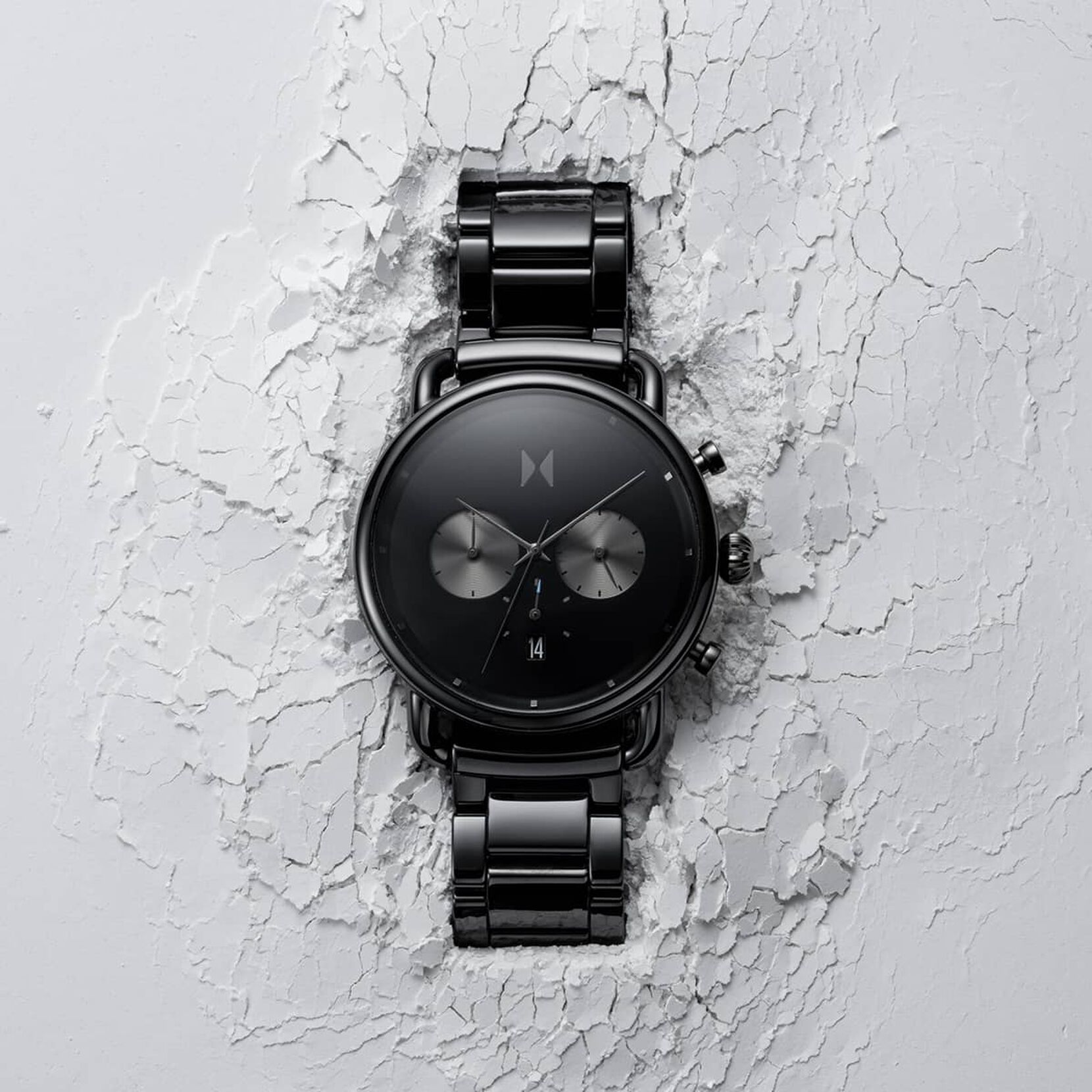 Blacktop Ceramic Men's Watch, 47mm
