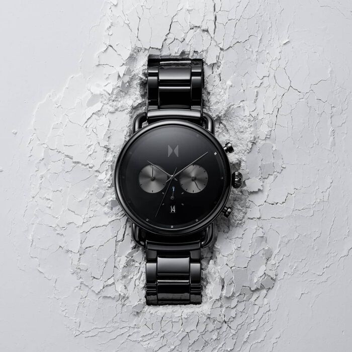 Blacktop Ceramic Men's Watch, 47mm