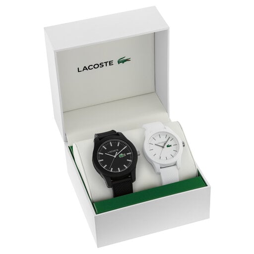 LACOSTE L12.12 HIS AND HERS WATCH GIFT SET, 42MM & 36MM