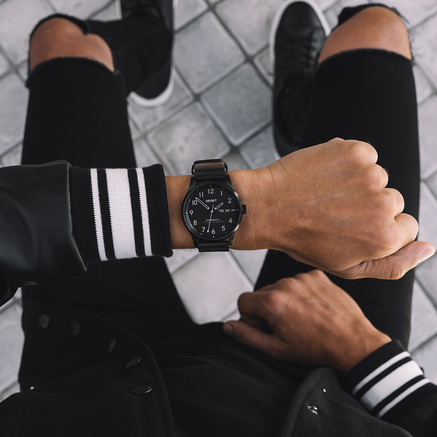 Triple Black Automatic Men's Watch, 43mm