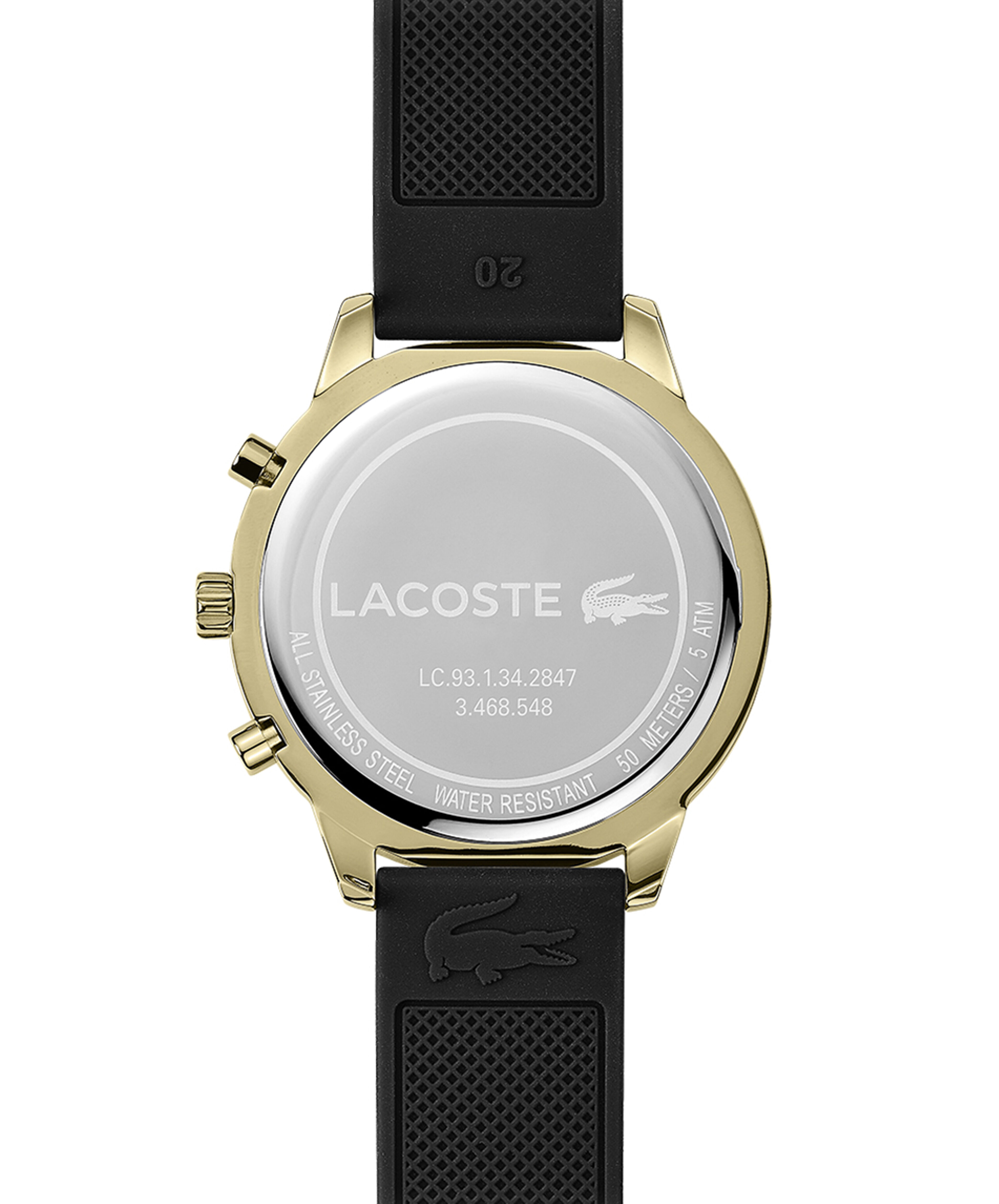 Lacoste stainless steel back water resistant new arrivals